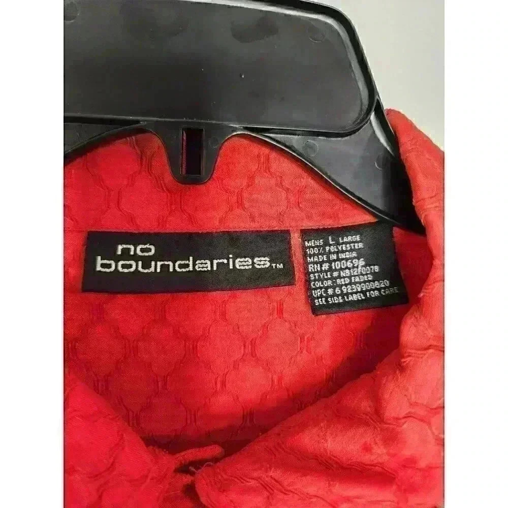 Y2k Size Large No Boundaries Red Black Fade Textu… - image 3